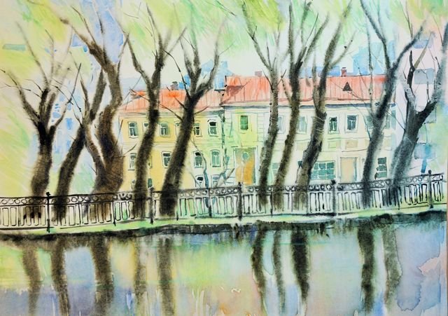 Бульвар после дождя
